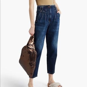 3X1 Faded high-rise tapered jeans, 26.
